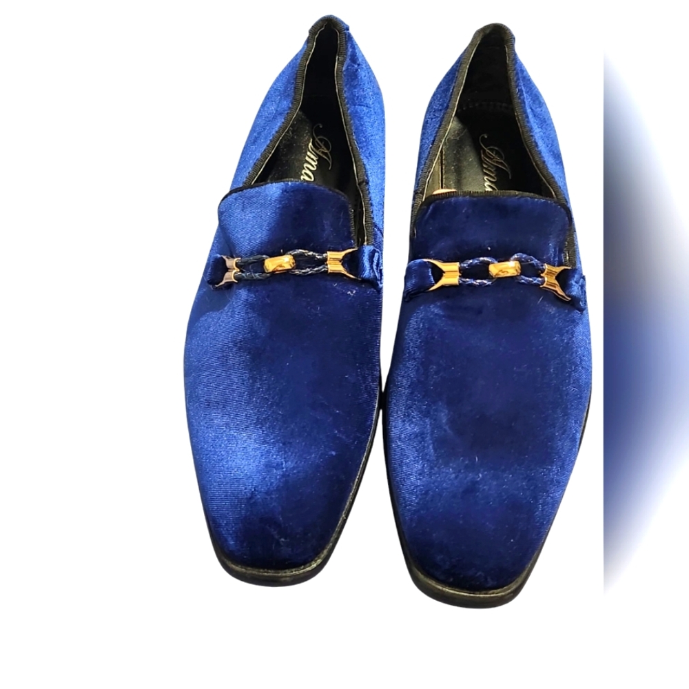 Amali Royal Blue Loafers Slip-Ons